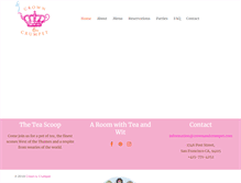 Tablet Screenshot of crownandcrumpet.com